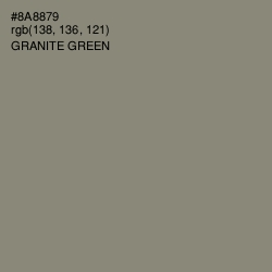 #8A8879 - Granite Green Color Image